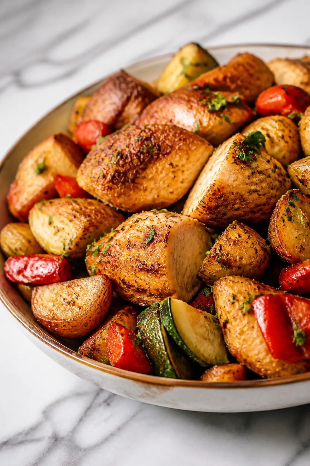 One-Pot Air Fryer Chicken and Veggies for Easy Dinners