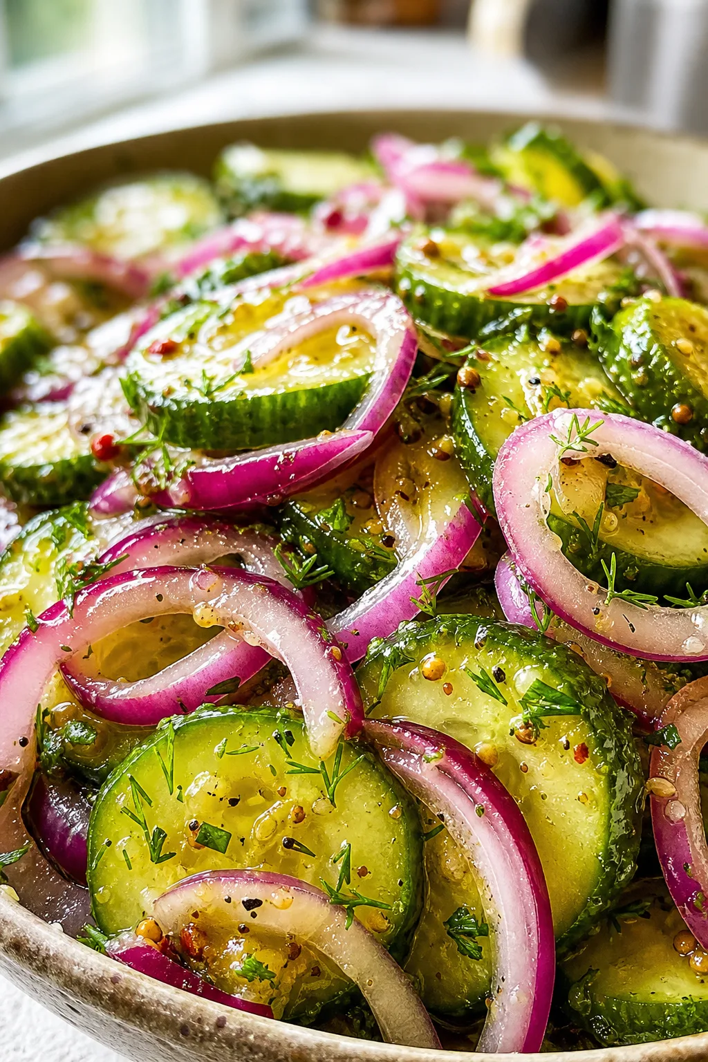 Refreshing Cucumber and Onions in Vinegar – The Perfect Tangy Side