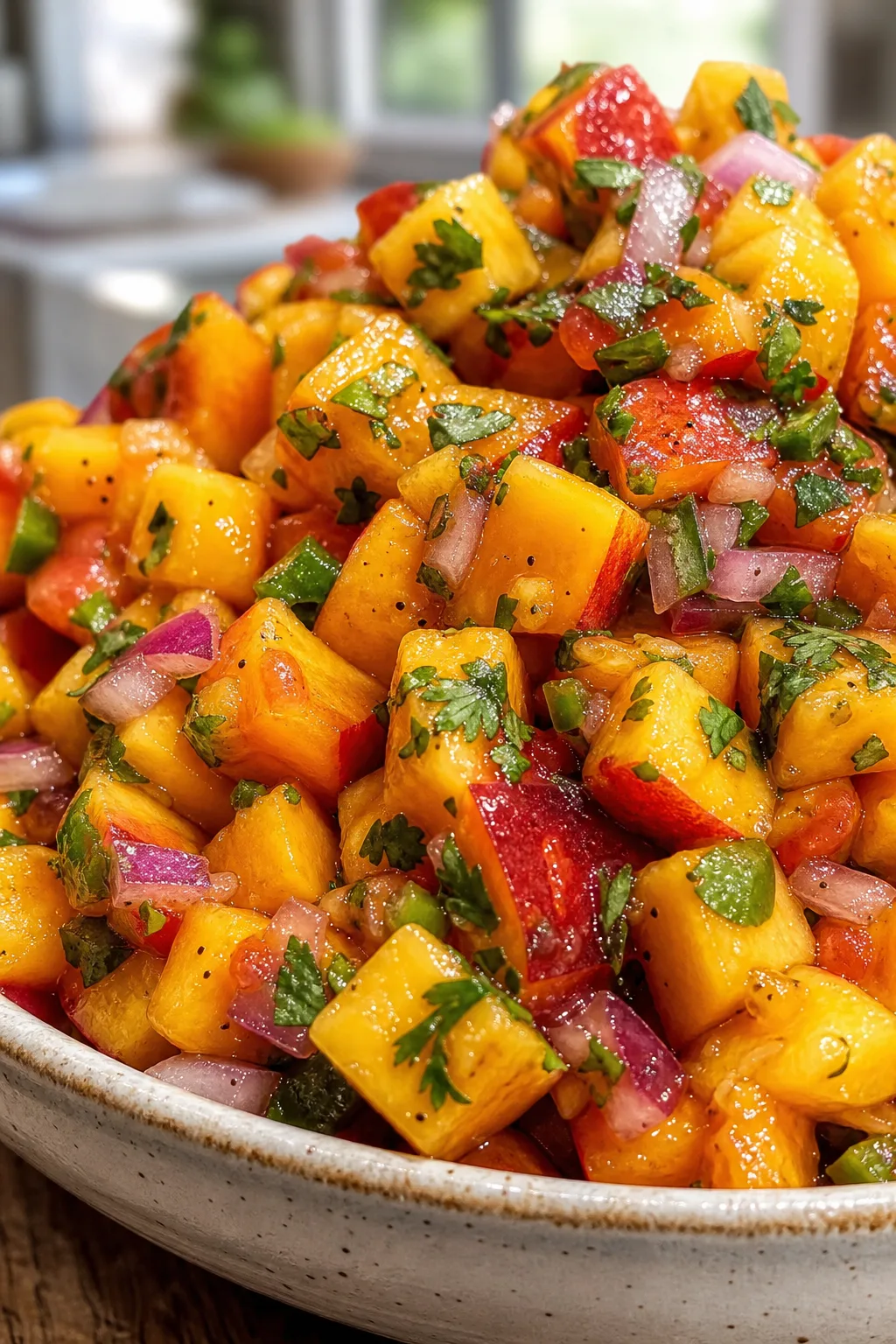 Fresh Peach Salsa with a Spicy Kick That’s Perfect for Summer