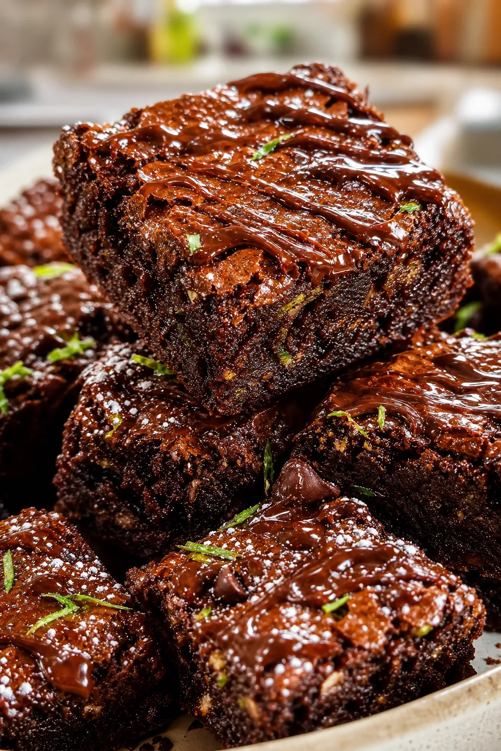 Fudgy Vegan Zucchini Brownies That Surprise Every Time