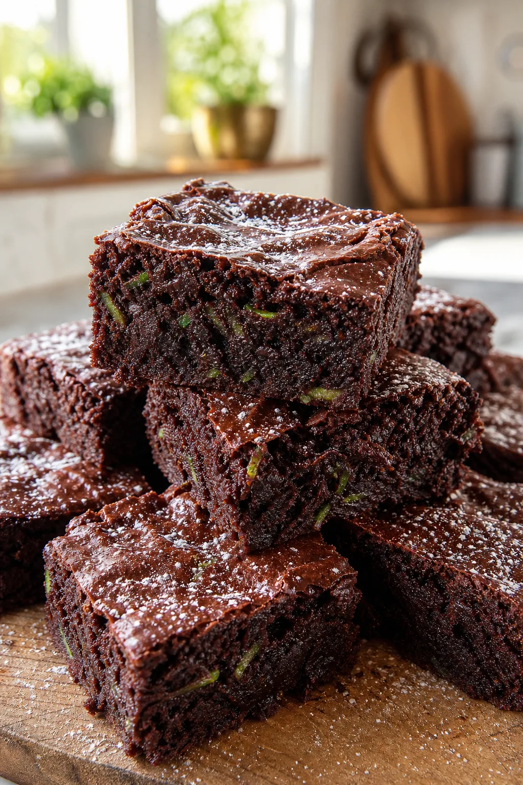 Fudgy Flourless Zucchini Brownies That Actually Taste Amazing