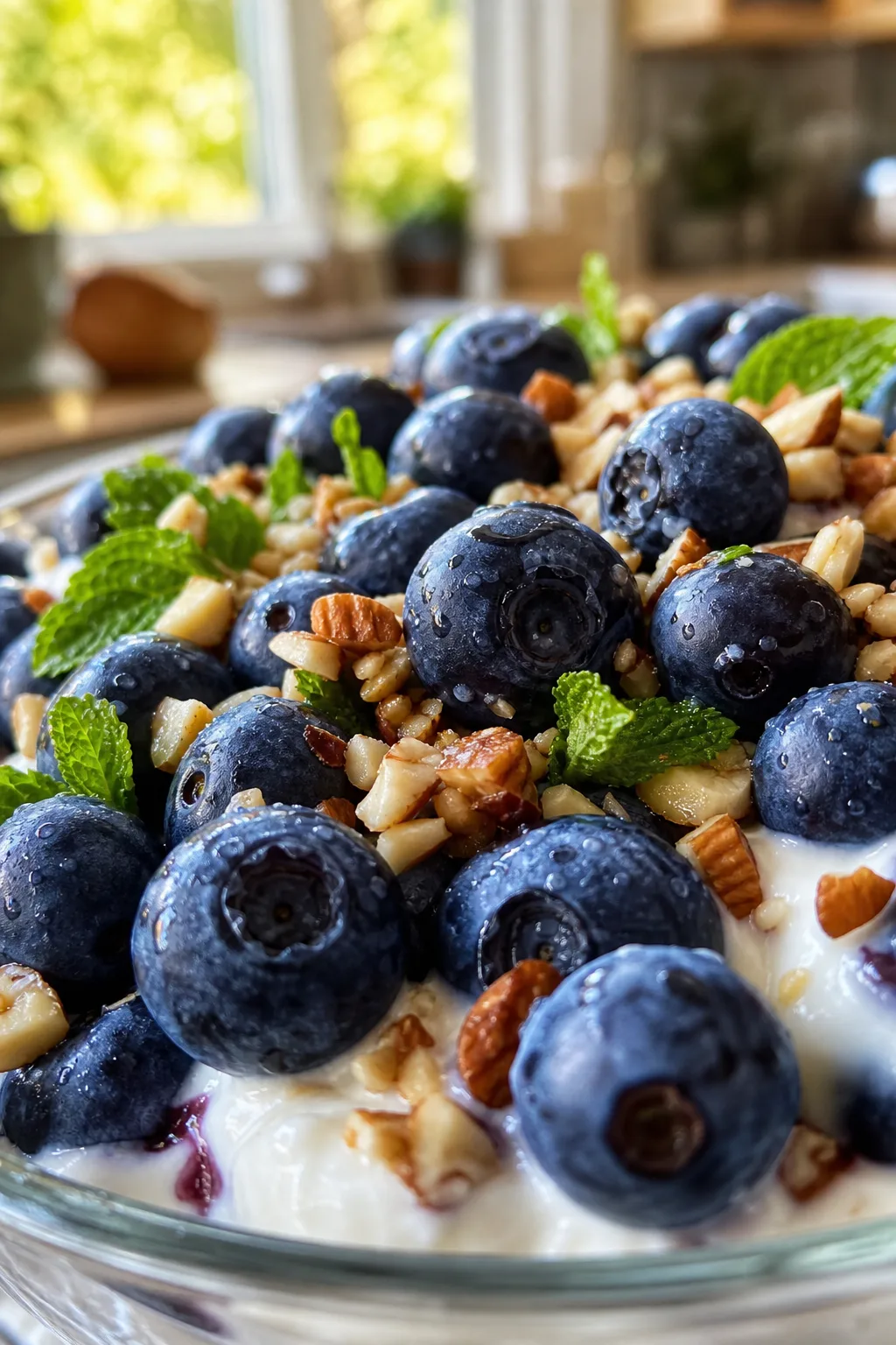 Fresh Blueberry Yogurt Parfait with No Added Sugar—Naturally Sweet & Creamy