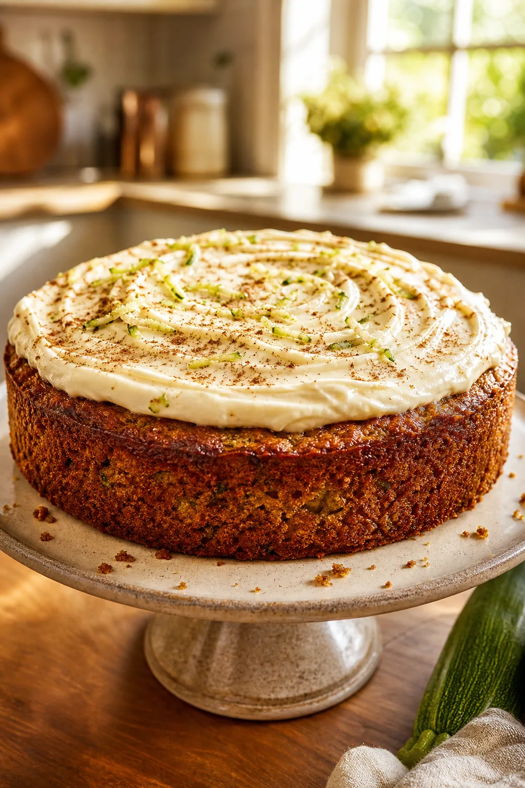 Moist Zucchini Cake with Cream Cheese Frosting That Feels Like Home